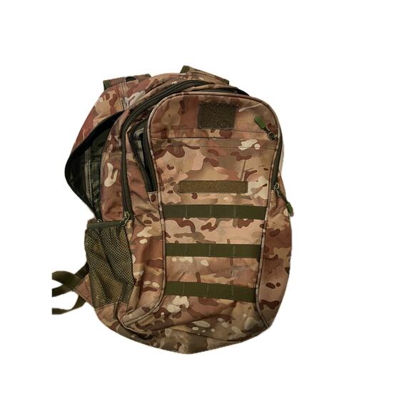 Generic Brown Camo Tactical Backpack - Picture 1 of 4
